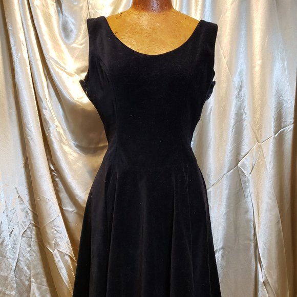 Vintage 90s velvet dress - Picture 1 of 6